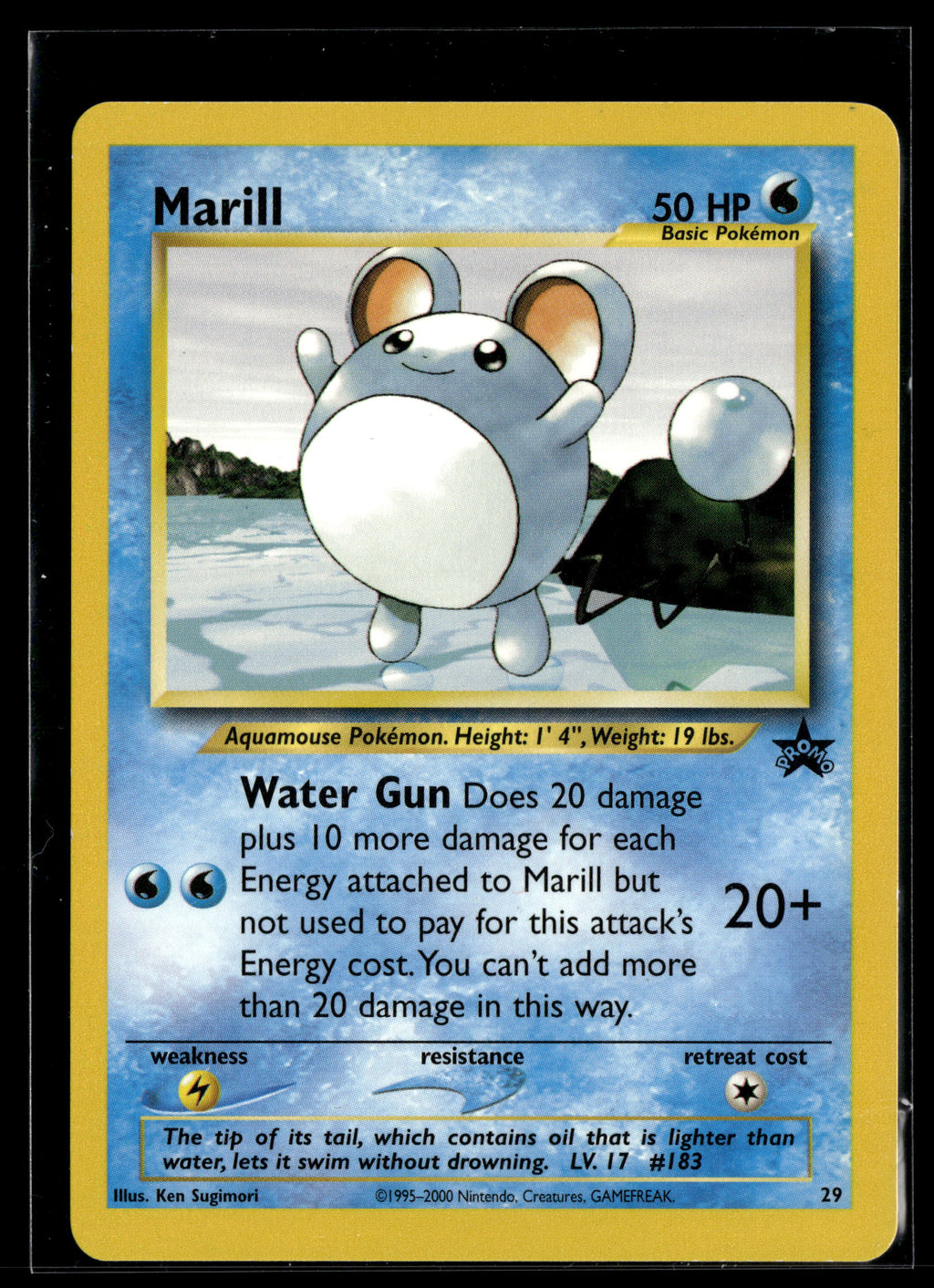Pokemon tcg WoTC Promo #29/53 Marill