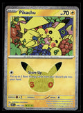 Pokemon tcg ME: 30th Celebration #048/128 Pikachu