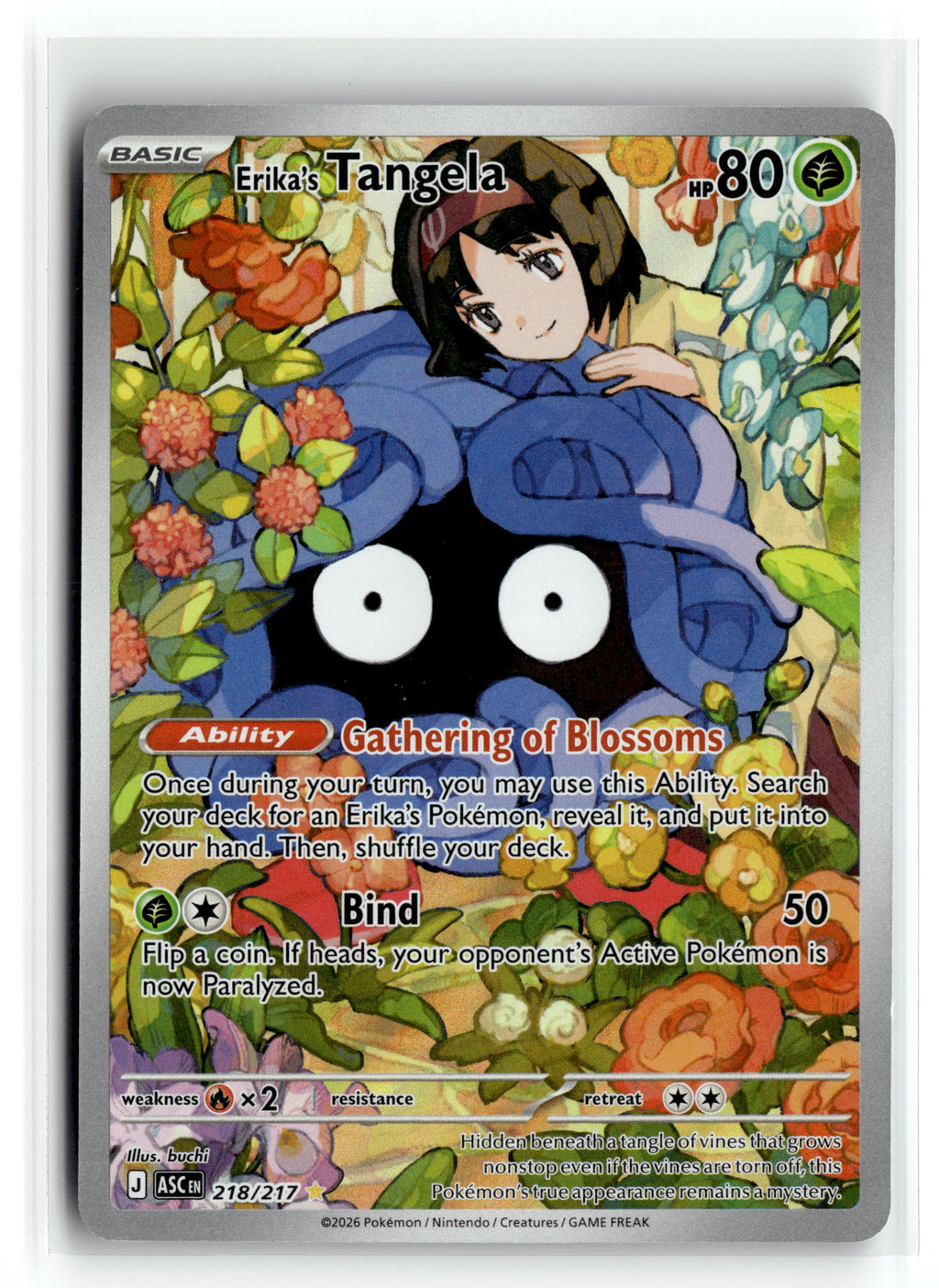 Pokemon tcg ME: Ascended Heroes #218/217 Erika's Tangela