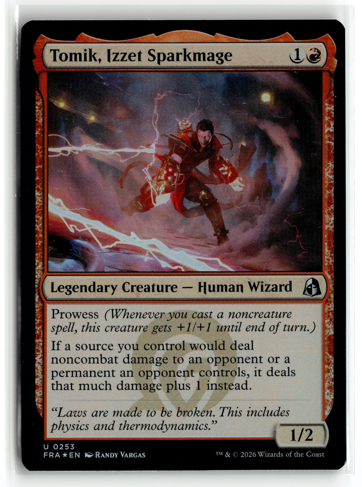 Magic: the gathering tcg Reality Fracture #253 Tomik, Izzet Sparkmage