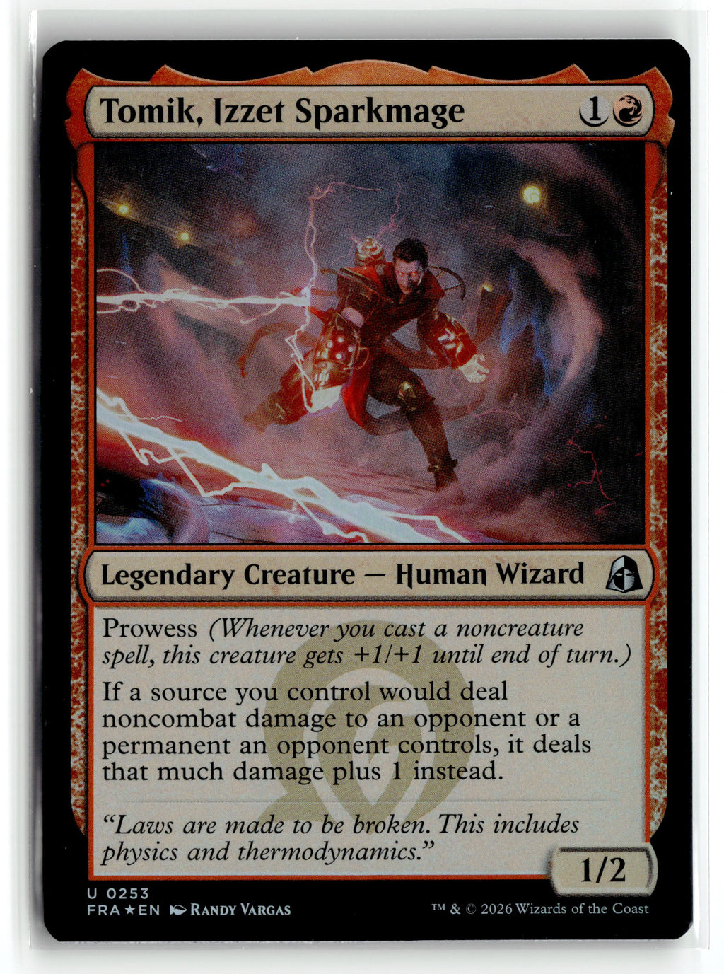 Magic: the gathering tcg Reality Fracture #253 Tomik, Izzet Sparkmage