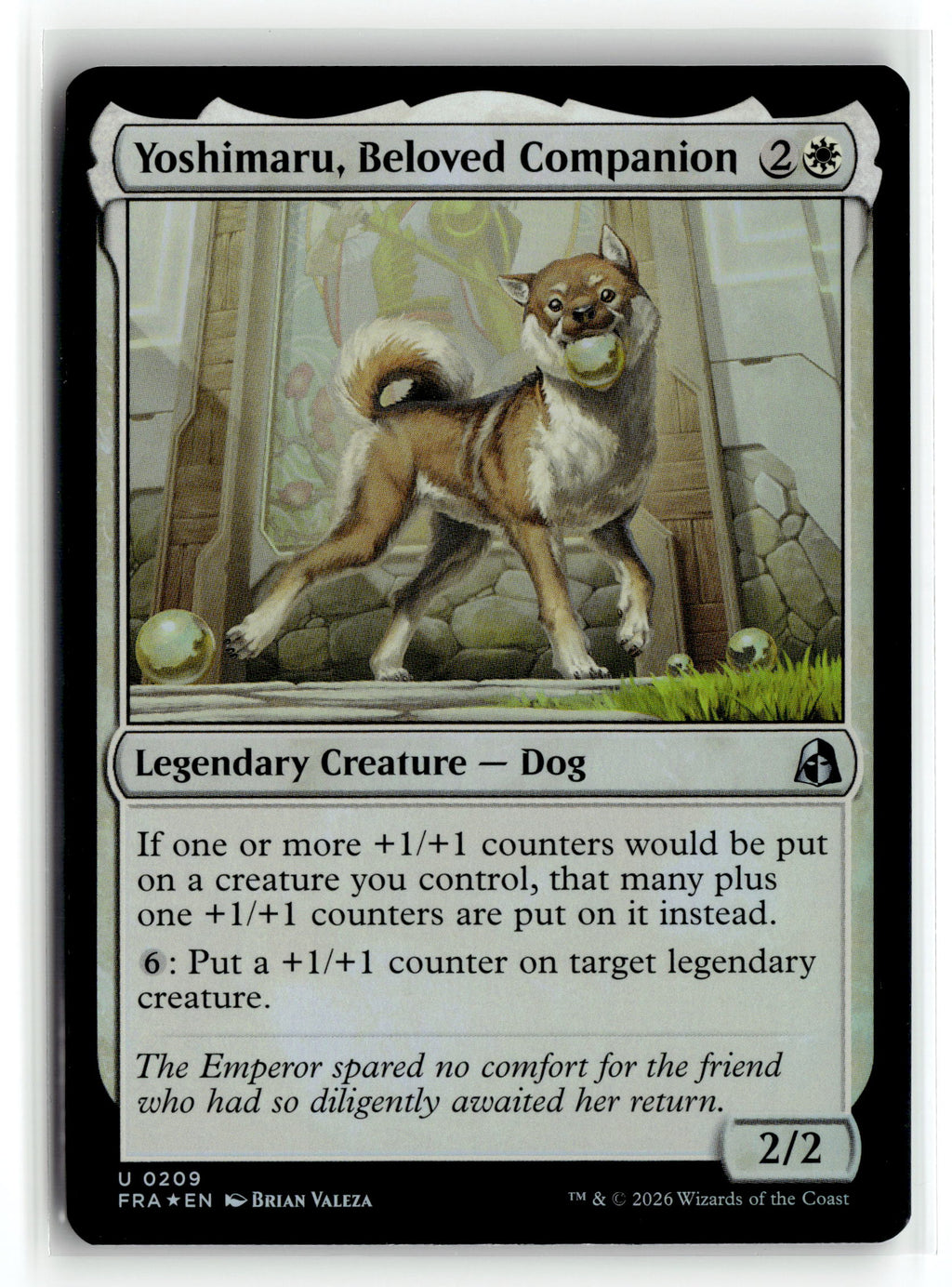 Magic: the gathering tcg Reality Fracture #209 Yoshimaru, Beloved Companion