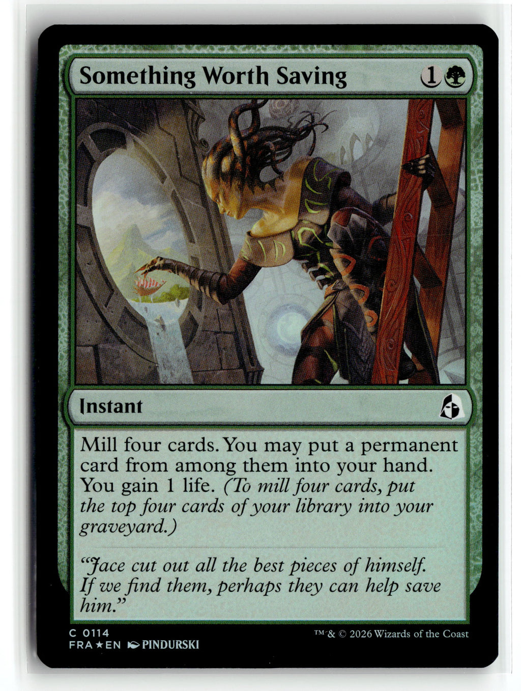 Magic: the gathering tcg Reality Fracture #114 Something Worth Saving