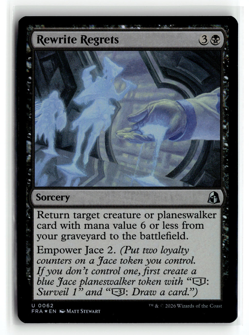 Magic: the gathering tcg Reality Fracture #62 Rewrite Regrets