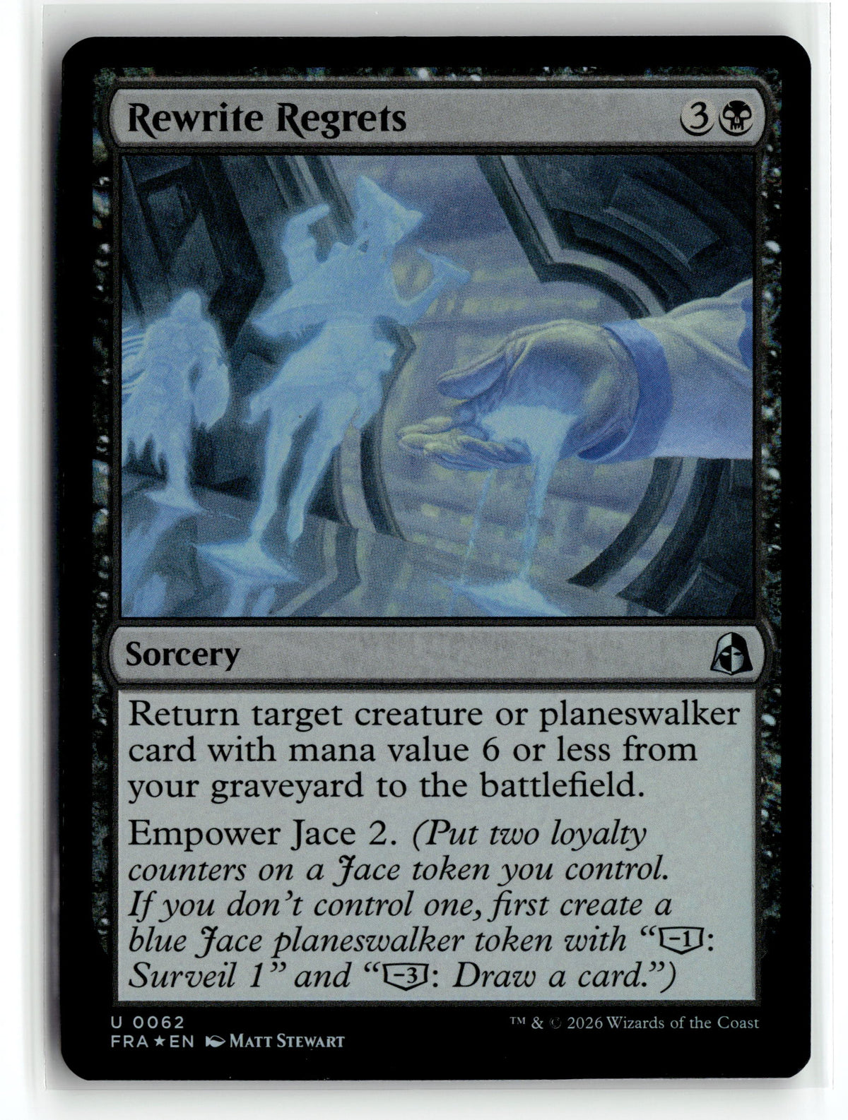 Magic: the gathering tcg Reality Fracture #62 Rewrite Regrets
