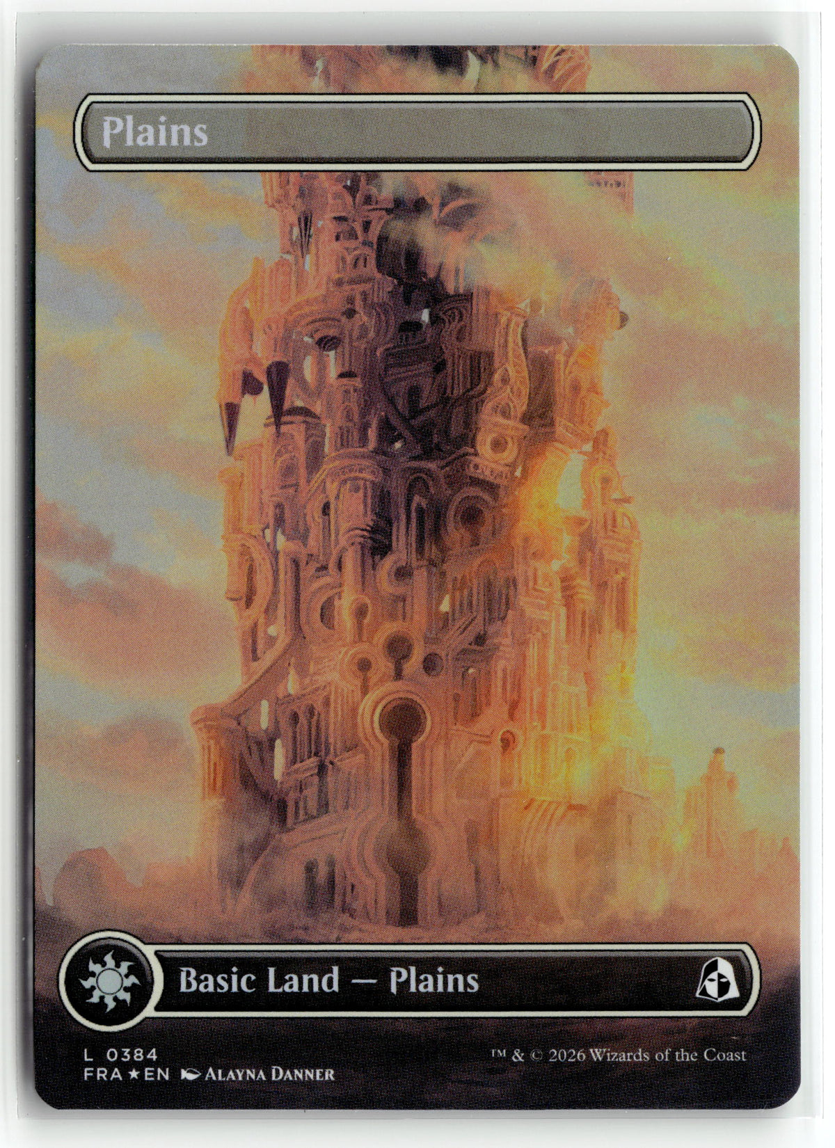 Magic: the gathering tcg Reality Fracture #384 Plains (Borderless) (0384)
