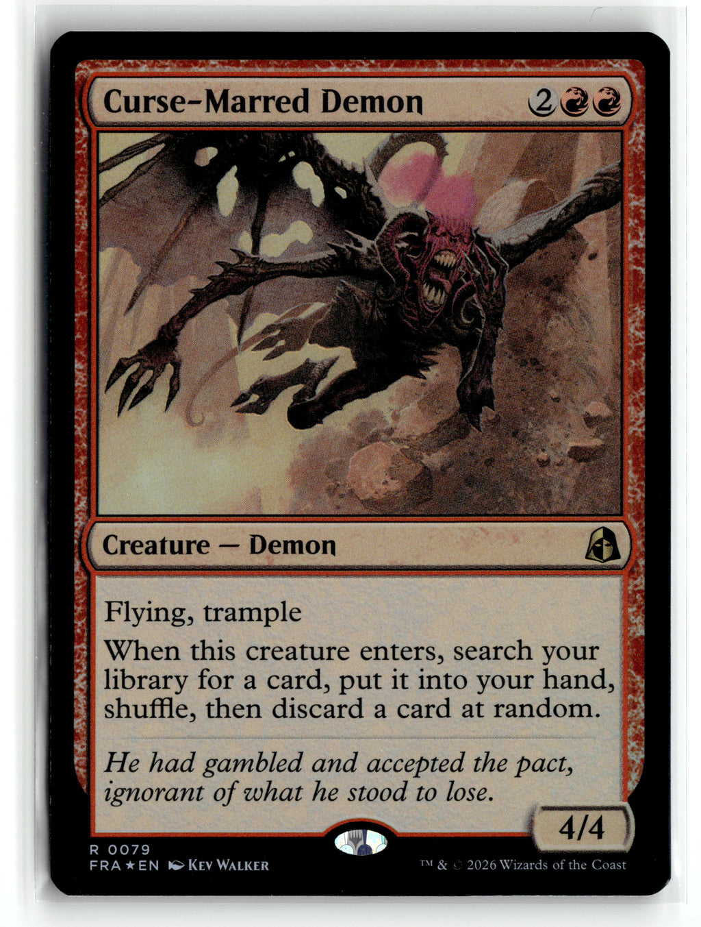 Magic: the gathering tcg Reality Fracture #79 Curse-Marred Demon