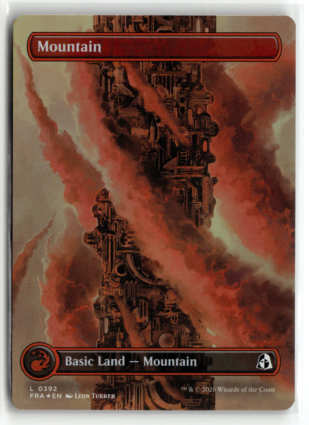Magic: the gathering tcg Reality Fracture #392 Mountain (Borderless) (0392)