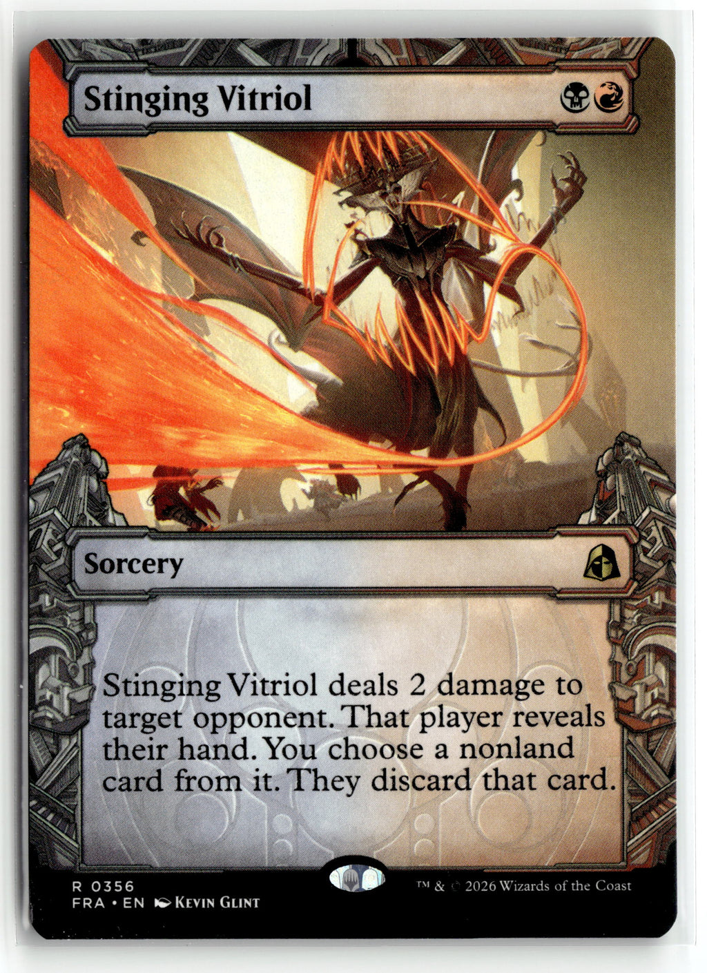Magic: the gathering tcg Reality Fracture #356 Stinging Vitriol (Showcase)