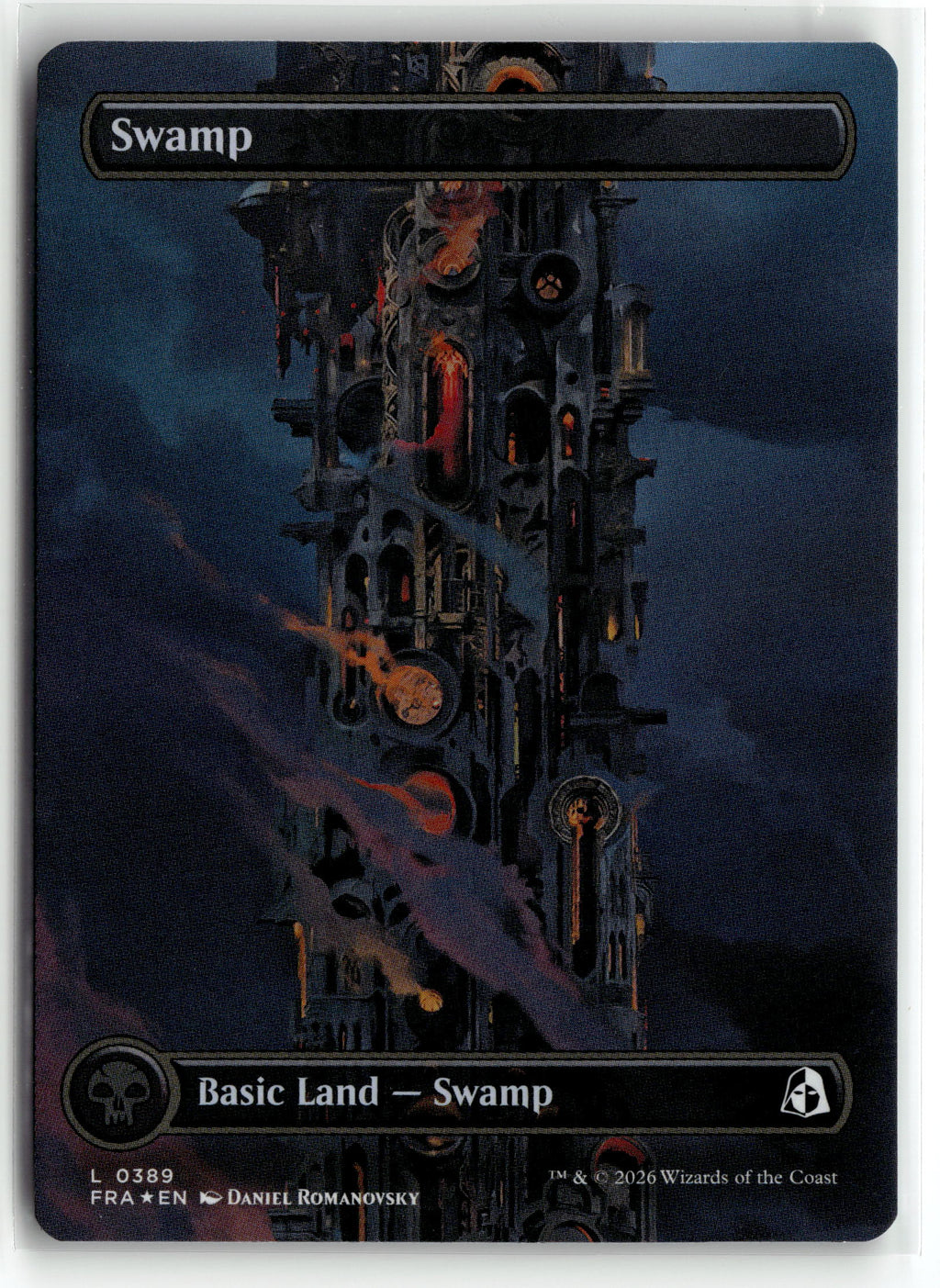Magic: the gathering tcg Reality Fracture #389 Swamp (Borderless) (0389)