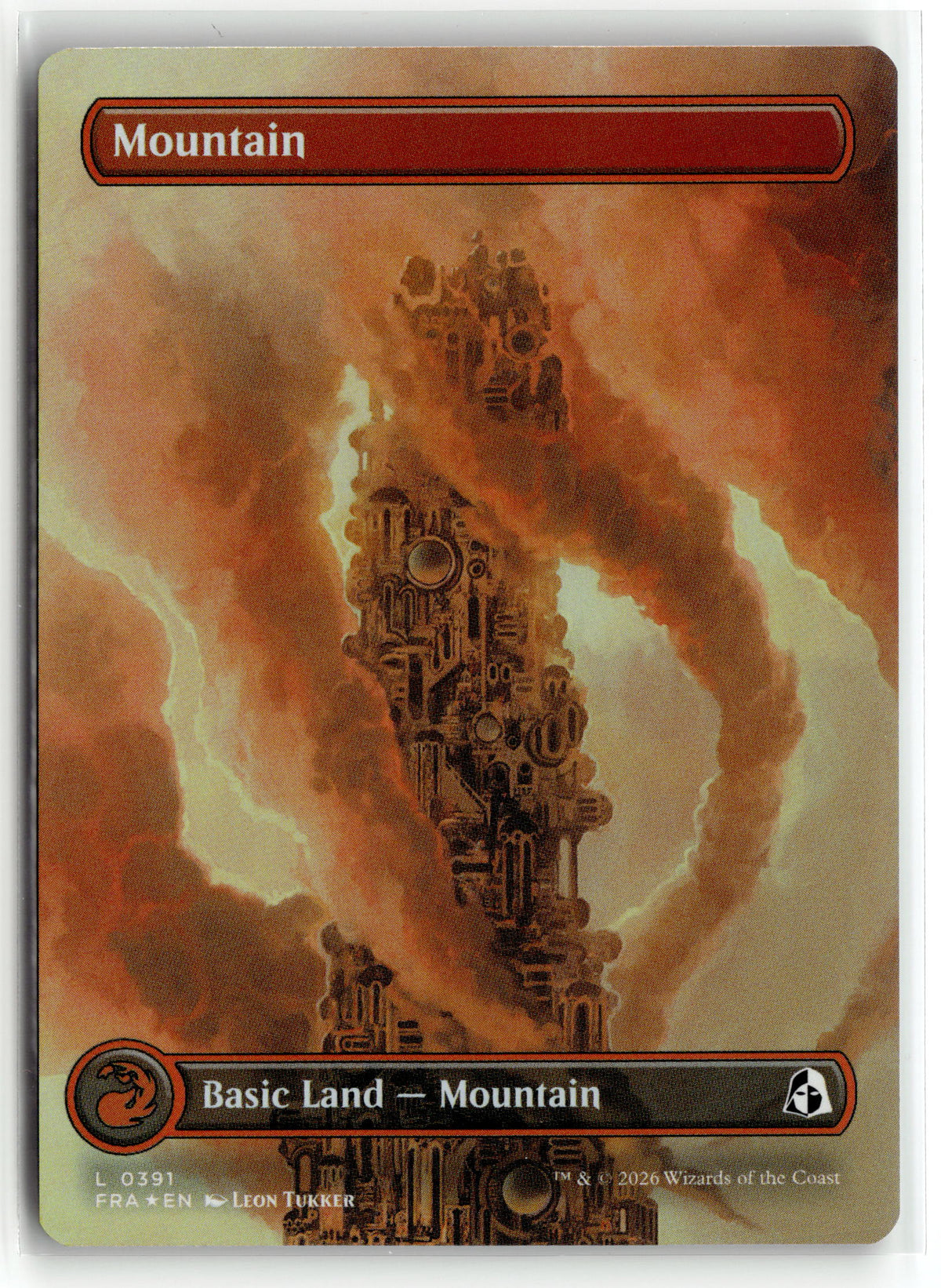 Magic: the gathering tcg Reality Fracture #391 Mountain (Borderless) (0391)