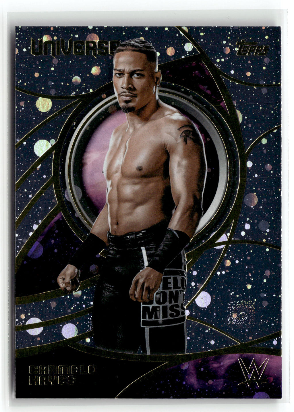 2026 Topps Universe WWE #16 Carmelo Hayes Galaxy