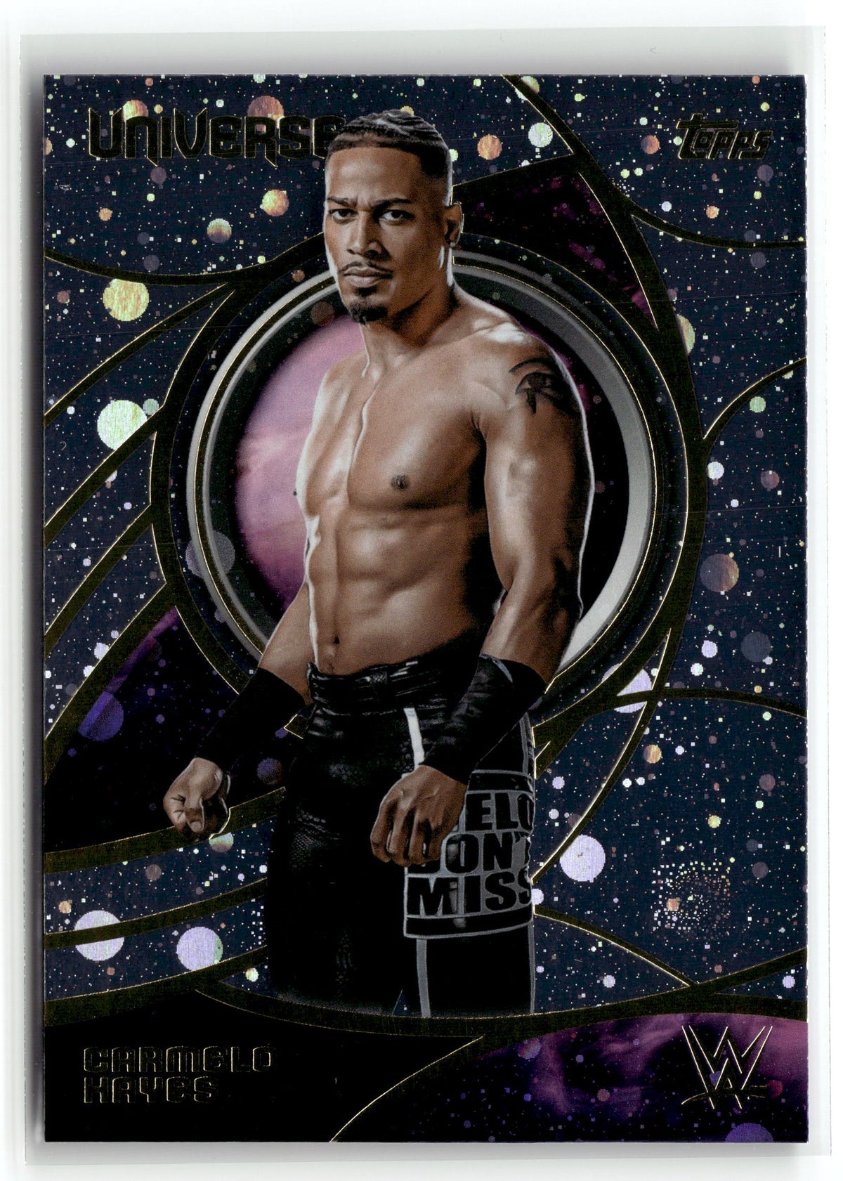 2026 Topps Universe WWE #16 Carmelo Hayes Galaxy
