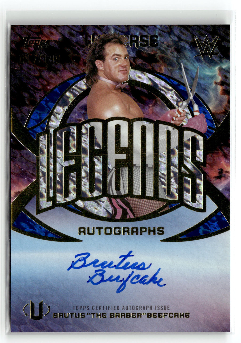 2026 Topps Universe WWE #LA-BB Brutus "The Barber" Beefcake Legends Autographs