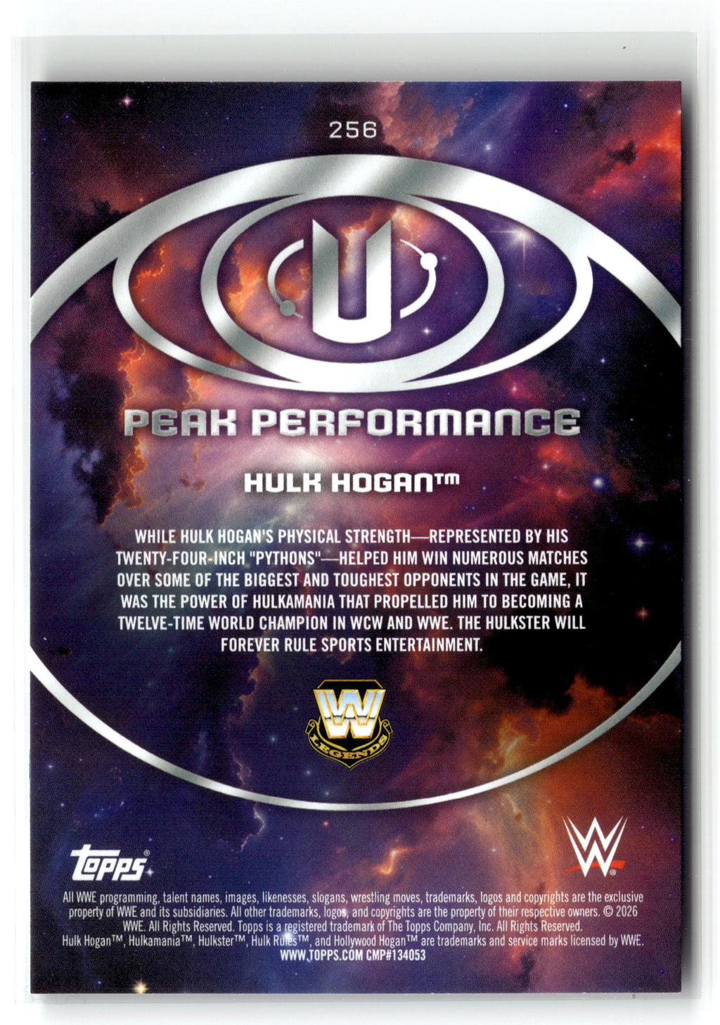2026 Topps Universe WWE #256 Hulk Hogan