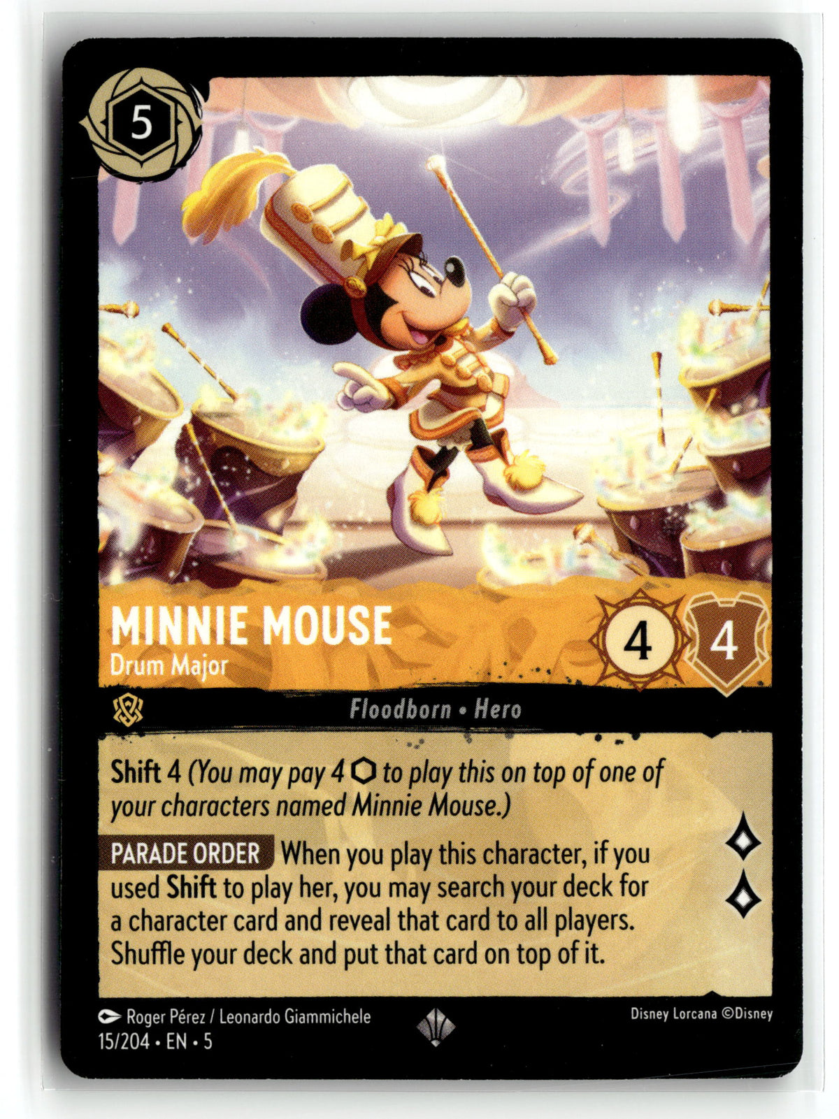 Disney_lorcana tcg Shimmering Skies #15/204 Minnie Mouse