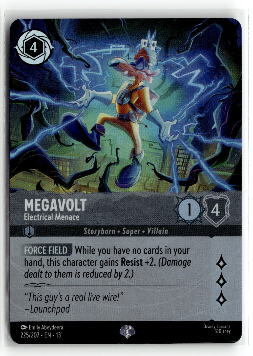 Disney_lorcana tcg Attack of the Vine! #225/207 Megavolt