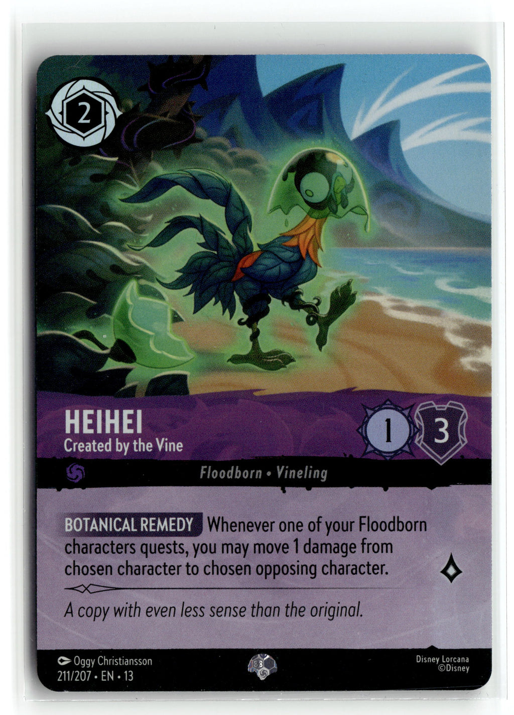 Disney_lorcana tcg Attack of the Vine! #211/207 Heihei