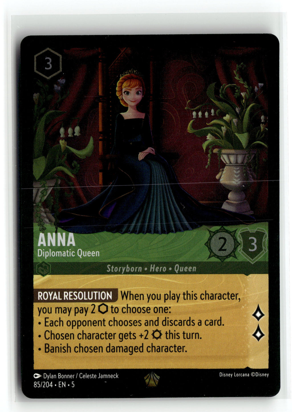 Disney_lorcana tcg Shimmering Skies #85/204 Anna