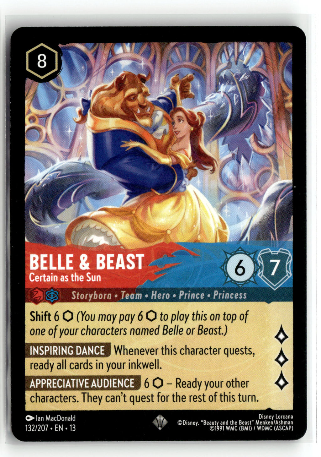 Disney_lorcana tcg Attack of the Vine! #132/207 Belle & Beast