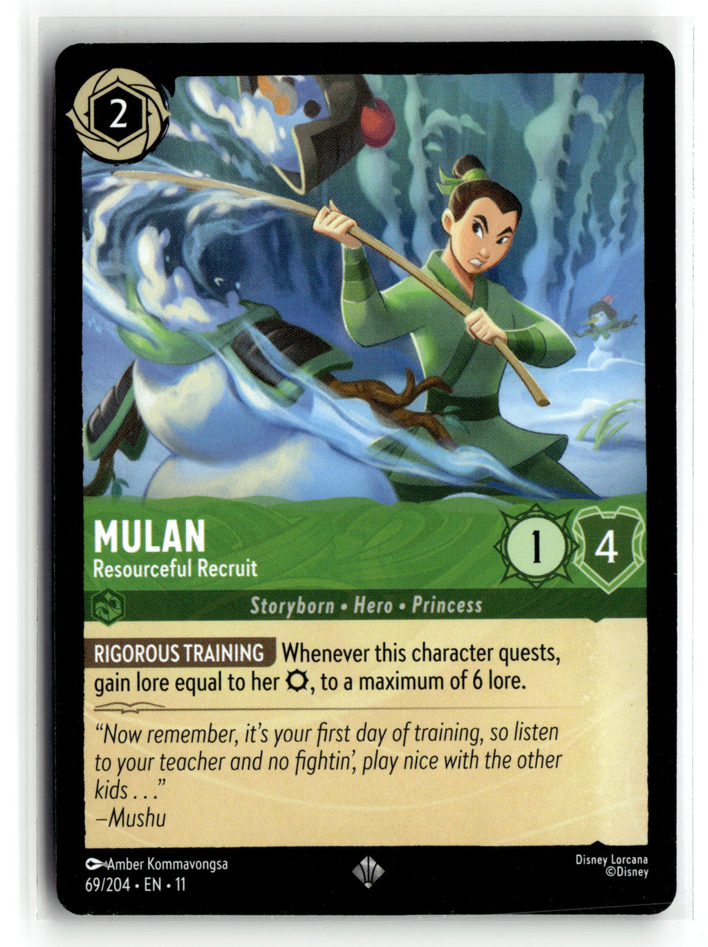 Disney_lorcana tcg Winterspell #69/204 Mulan