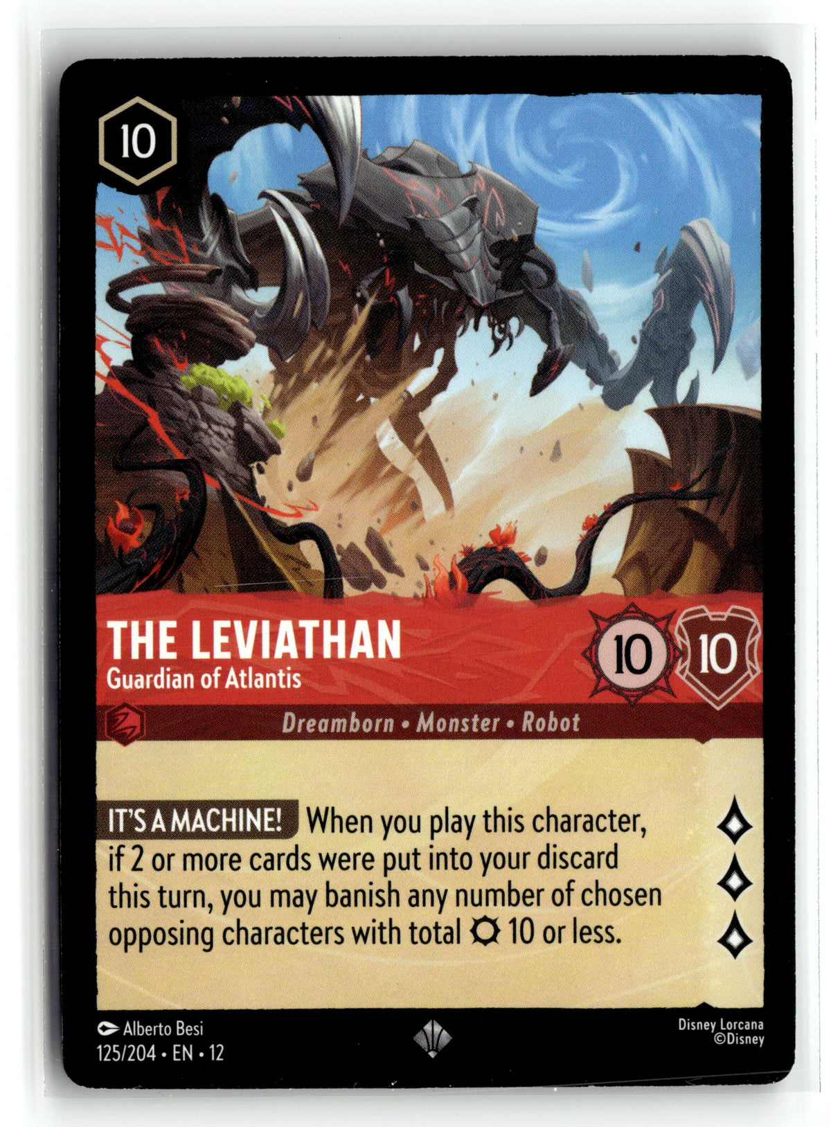 Disney_lorcana tcg Wilds Unknown #125/204 The Leviathan