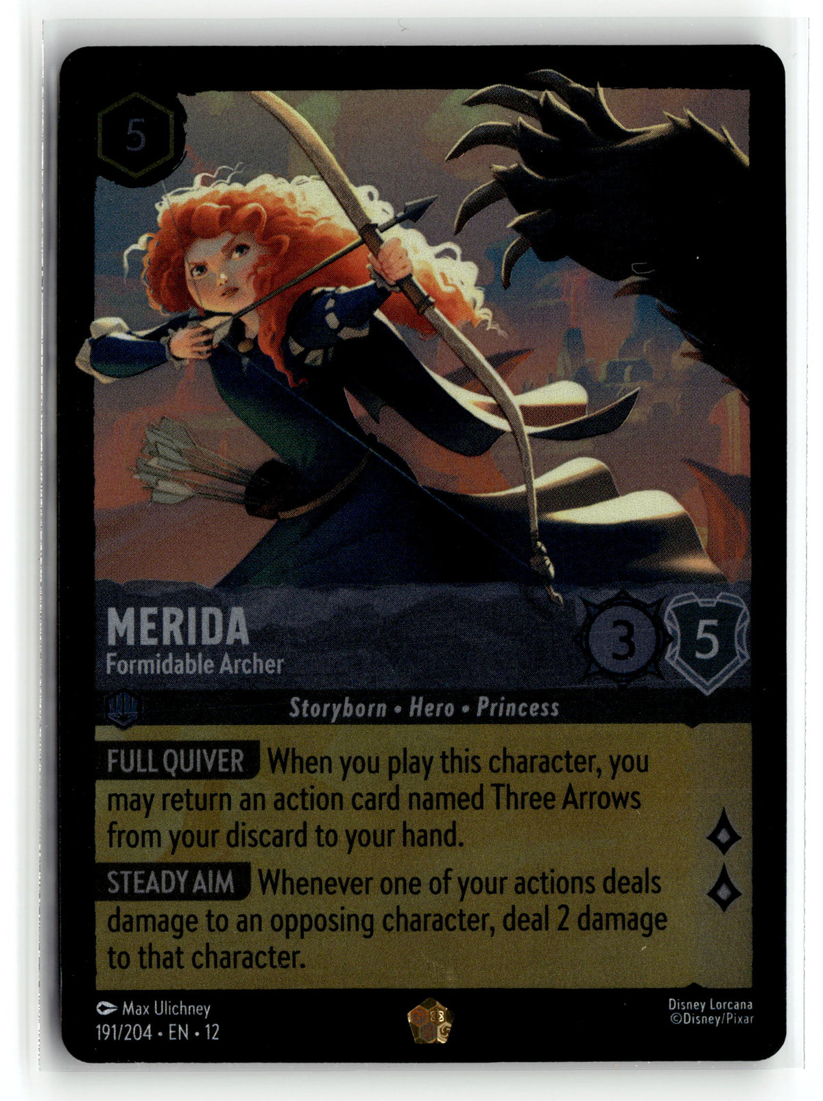 Disney_lorcana tcg Wilds Unknown #191/204 Merida