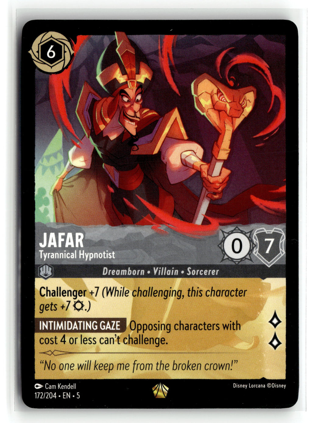 Disney_lorcana tcg Shimmering Skies #172/204 Jafar