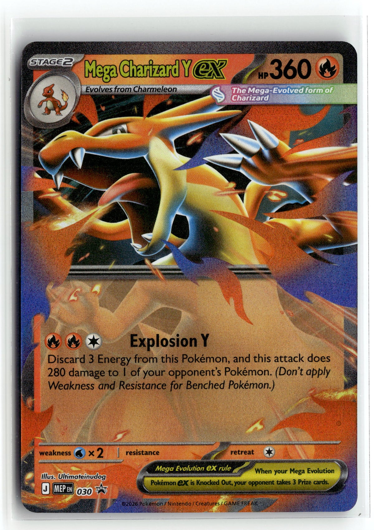Pokemon tcg ME: Mega Evolution Promo #030 Mega Charizard Y ex