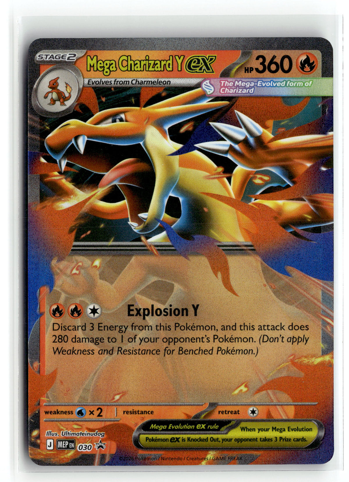 Pokemon tcg ME: Mega Evolution Promo #030 Mega Charizard Y ex