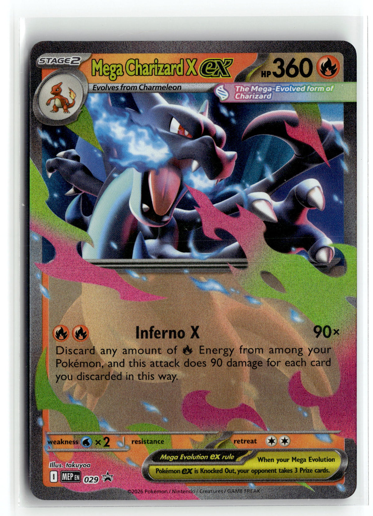 Pokemon tcg ME: Mega Evolution Promo #029 Mega Charizard X ex