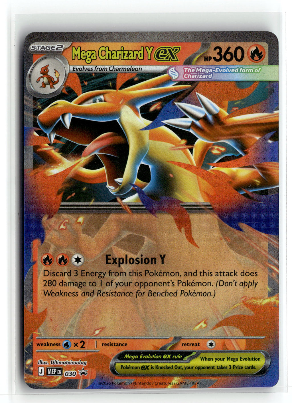 Pokemon tcg ME: Mega Evolution Promo #030 Mega Charizard Y ex