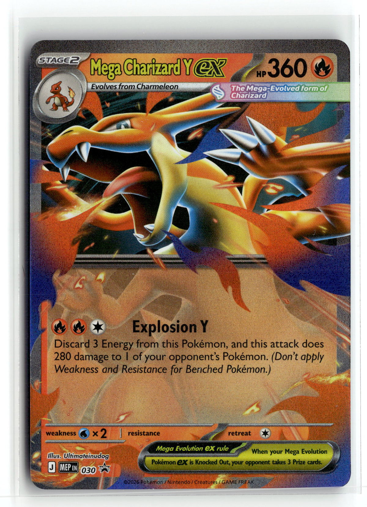 Pokemon tcg ME: Mega Evolution Promo #030 Mega Charizard Y ex