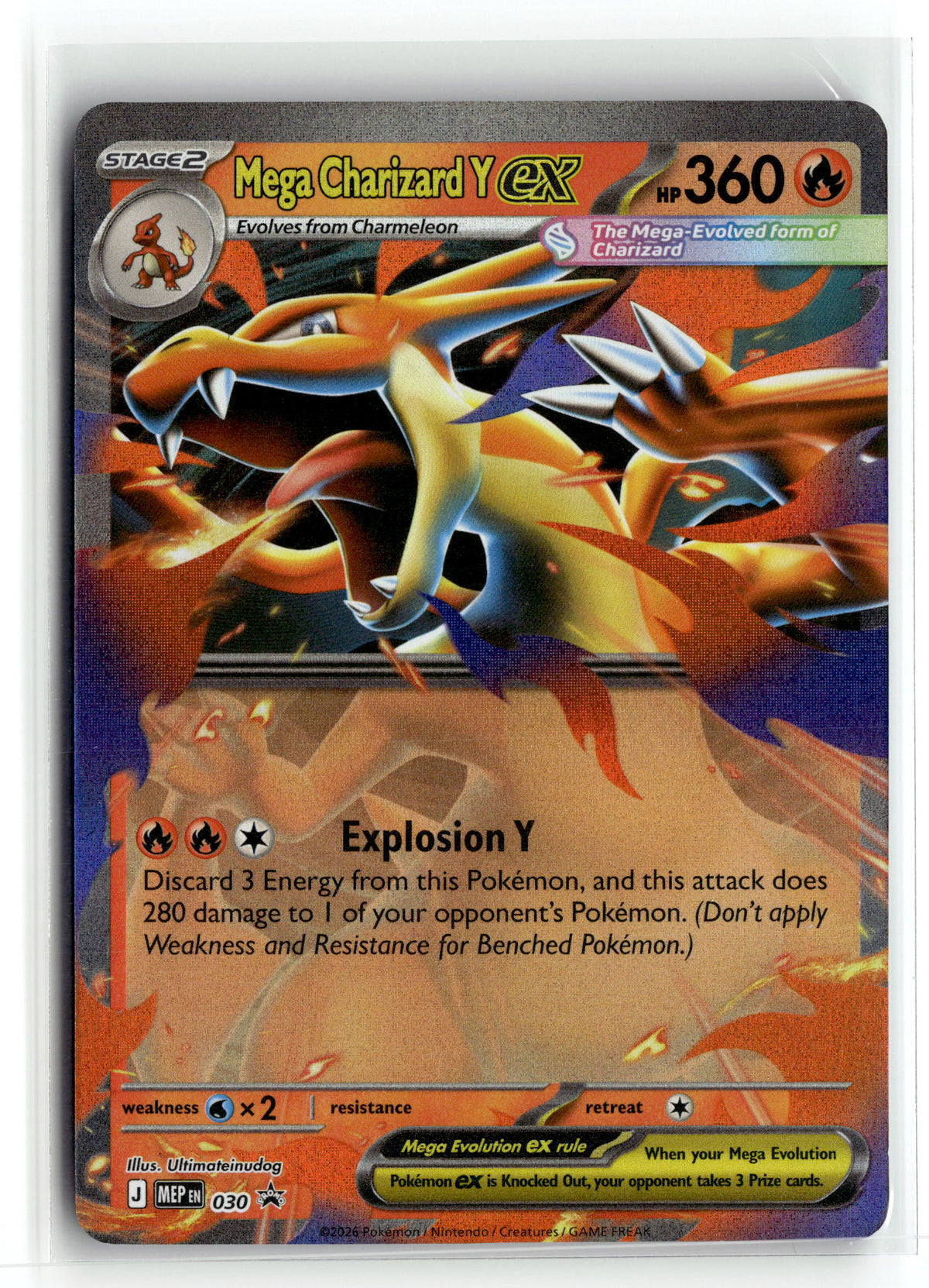 Pokemon tcg ME: Mega Evolution Promo #030 Mega Charizard Y ex