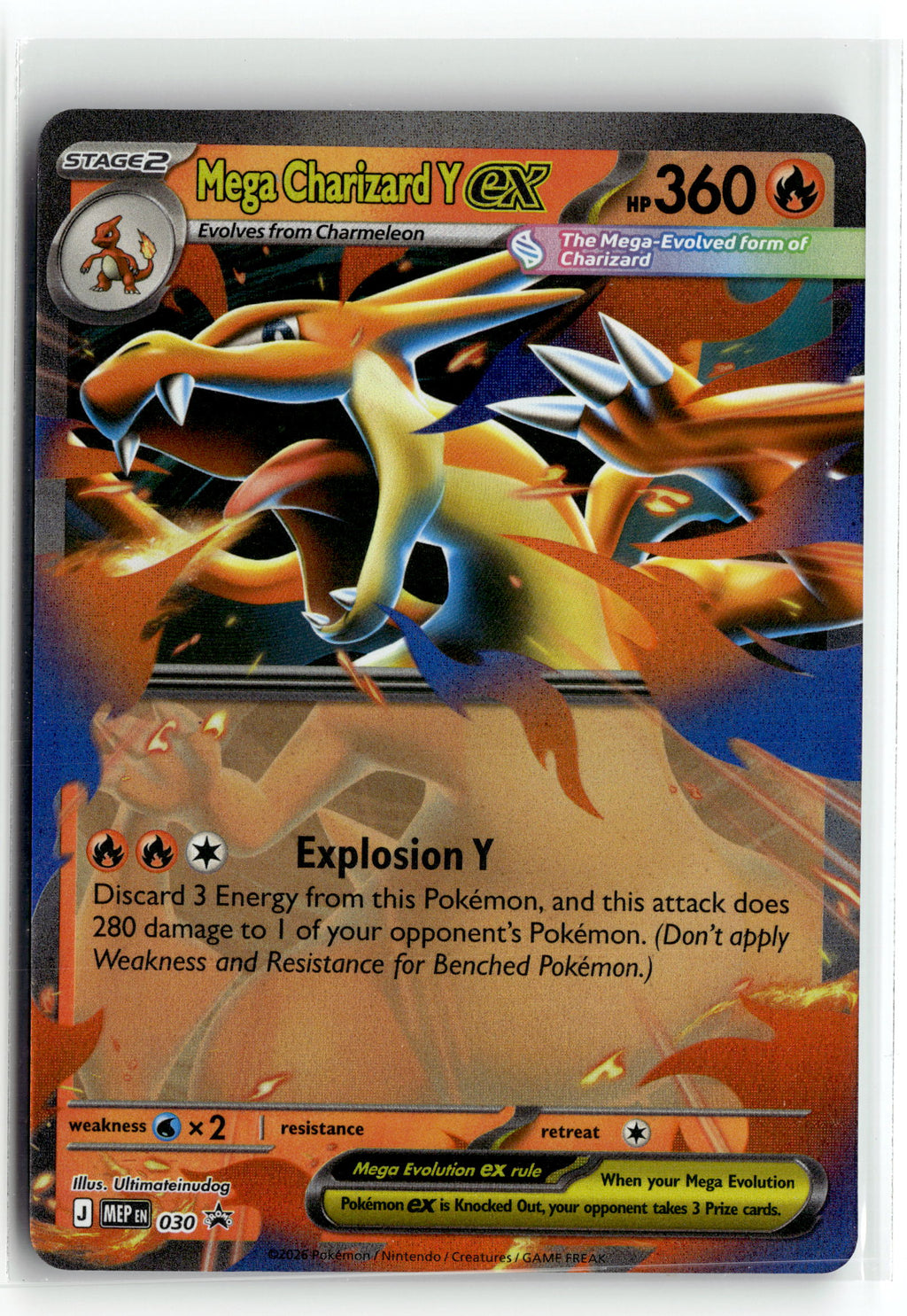 Pokemon tcg ME: Mega Evolution Promo #030 Mega Charizard Y ex