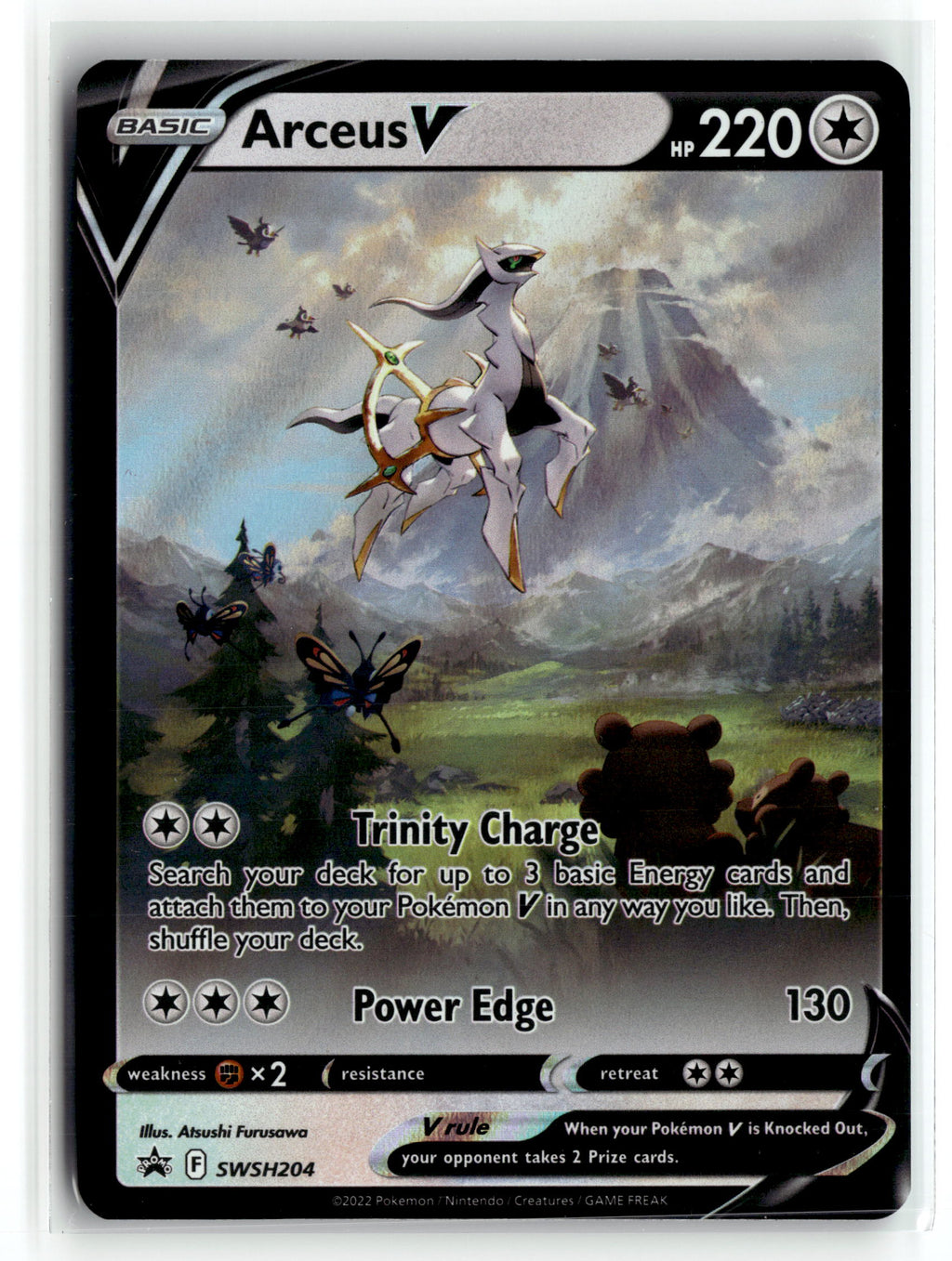 Pokemon tcg SWSH: Sword & Shield Promo Cards #SWSH204 Arceus V
