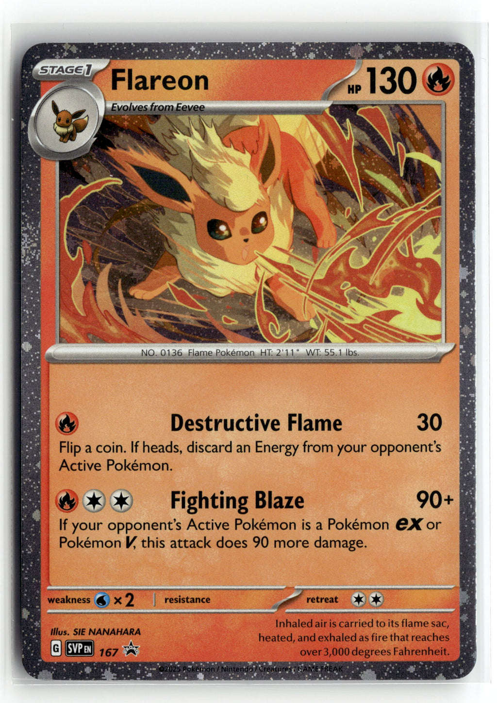 Pokemon tcg SV: Scarlet & Violet Promo Cards #167 Flareon