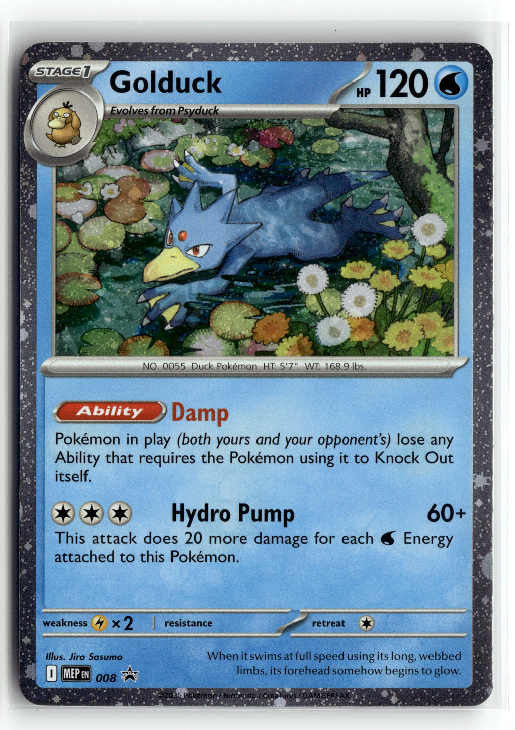 Pokemon tcg ME: Mega Evolution Promo #008 Golduck