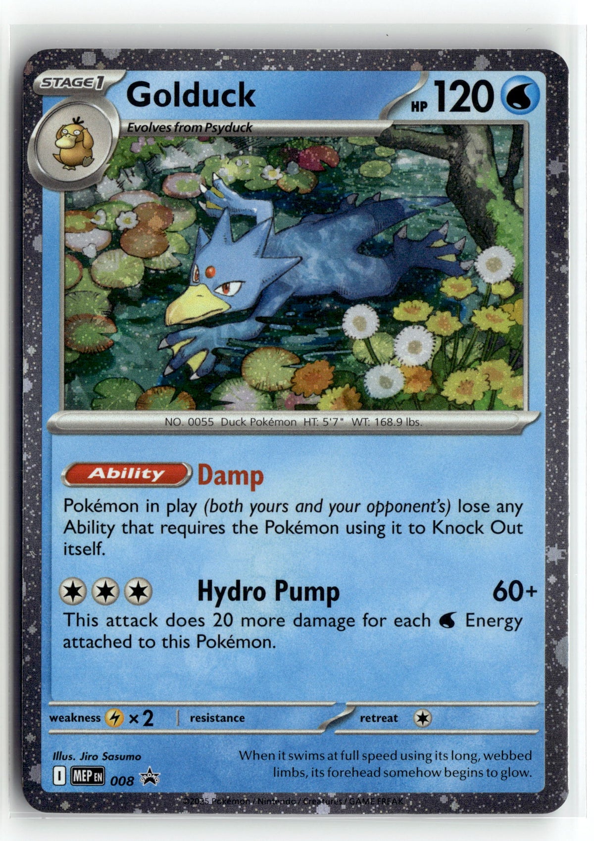 Pokemon tcg ME: Mega Evolution Promo #008 Golduck
