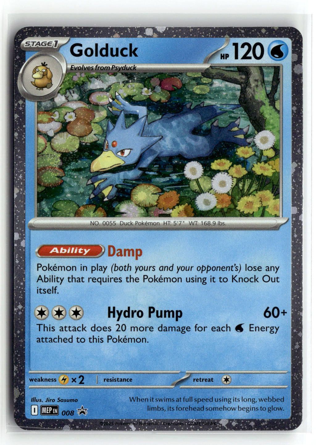 Pokemon tcg ME: Mega Evolution Promo #008 Golduck