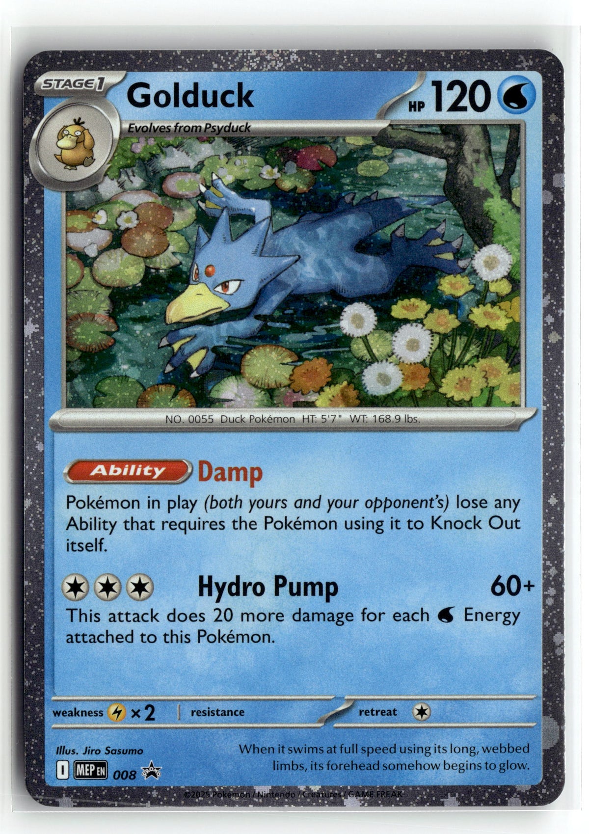 Pokemon tcg ME: Mega Evolution Promo #008 Golduck