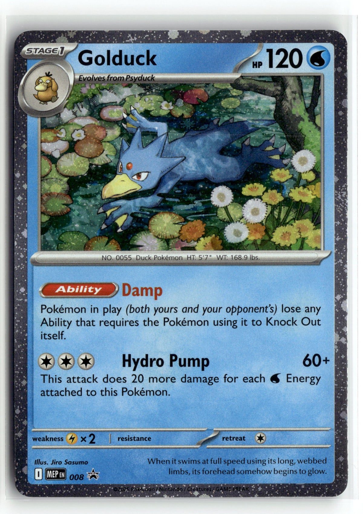 Pokemon tcg ME: Mega Evolution Promo #008 Golduck
