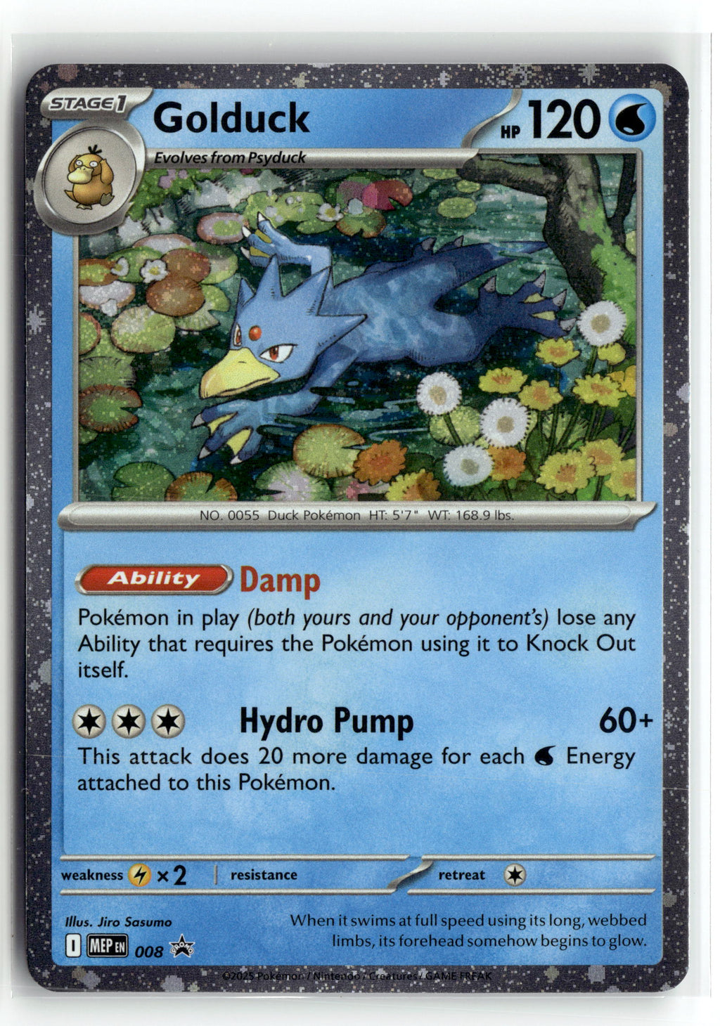 Pokemon tcg ME: Mega Evolution Promo #008 Golduck