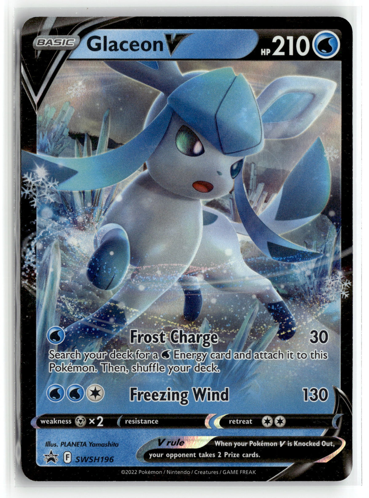 Pokemon tcg SWSH: Sword & Shield Promo Cards #SWSH196 Glaceon V