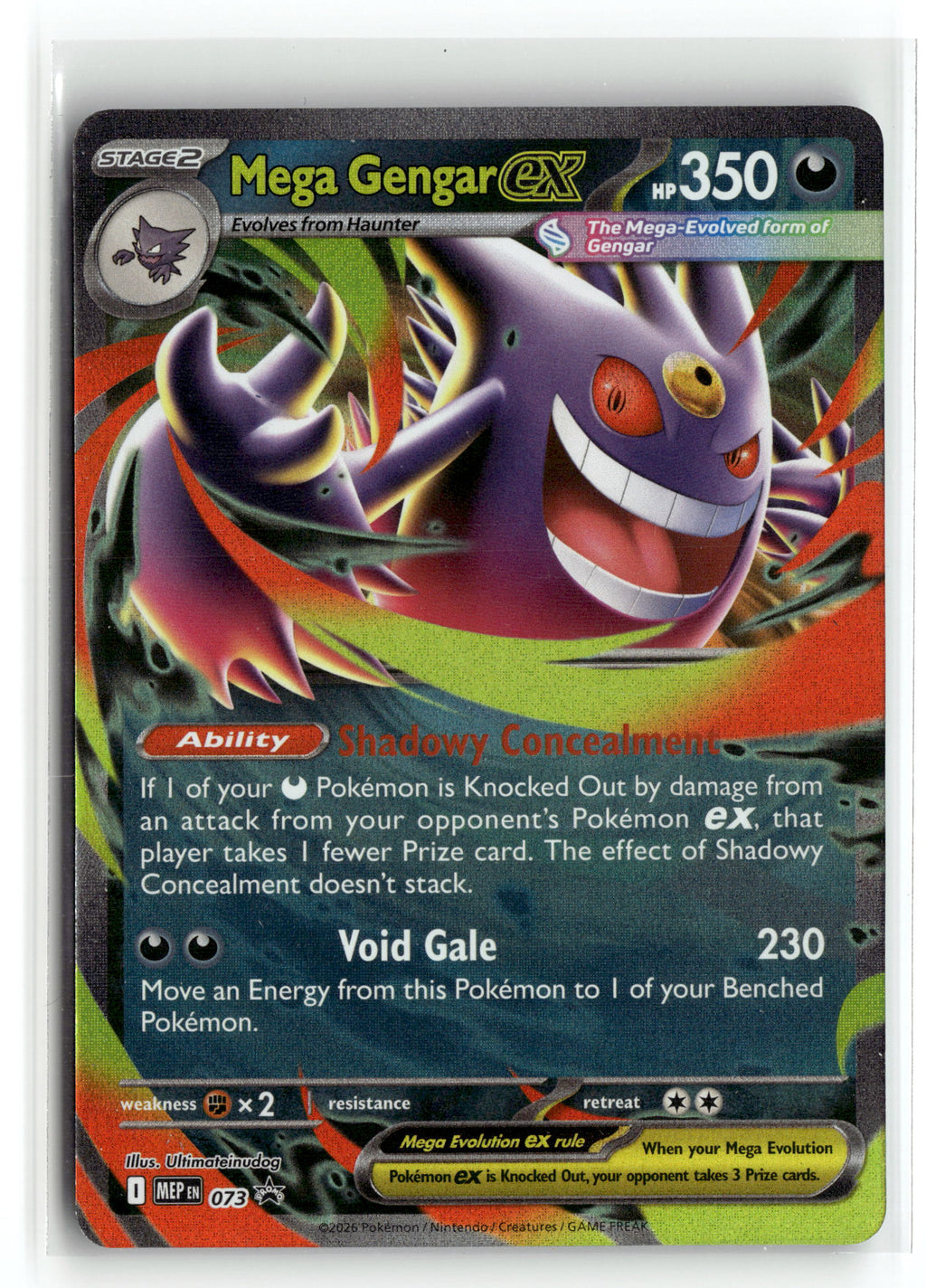 Pokemon tcg ME: Mega Evolution Promo #073 Mega Gengar ex