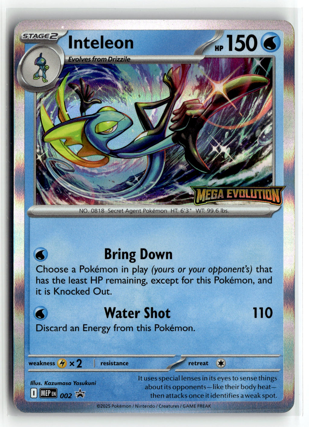 Pokemon tcg ME: Mega Evolution Promo #002 Inteleon