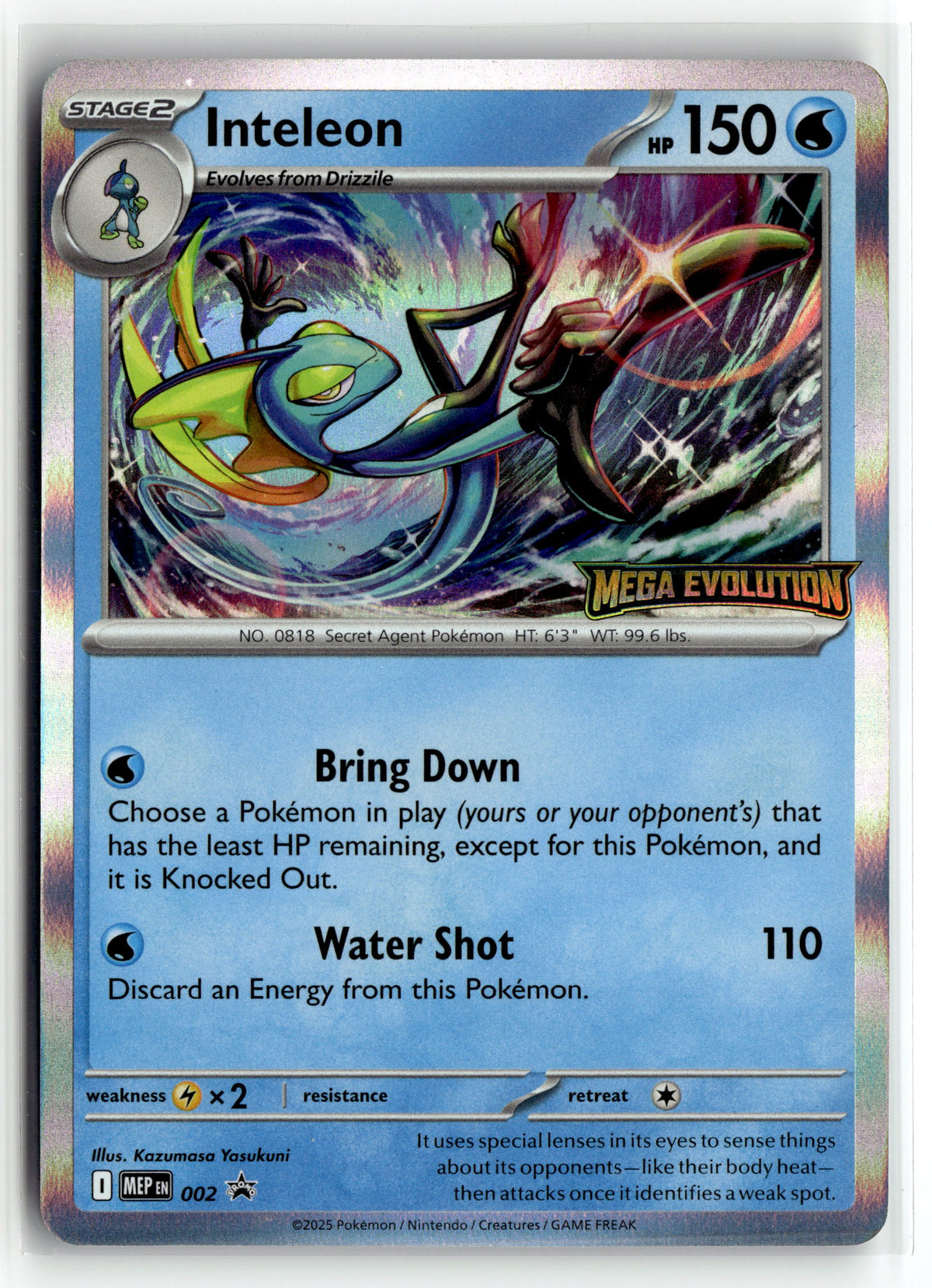 Pokemon tcg ME: Mega Evolution Promo #002 Inteleon