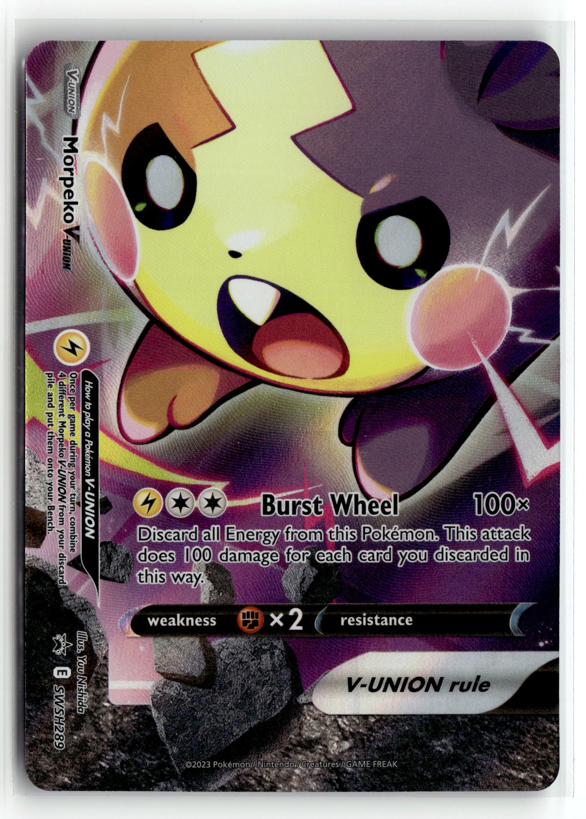 Pokemon tcg SWSH: Sword & Shield Promo Cards #SWSH289 Morpeko V-Union