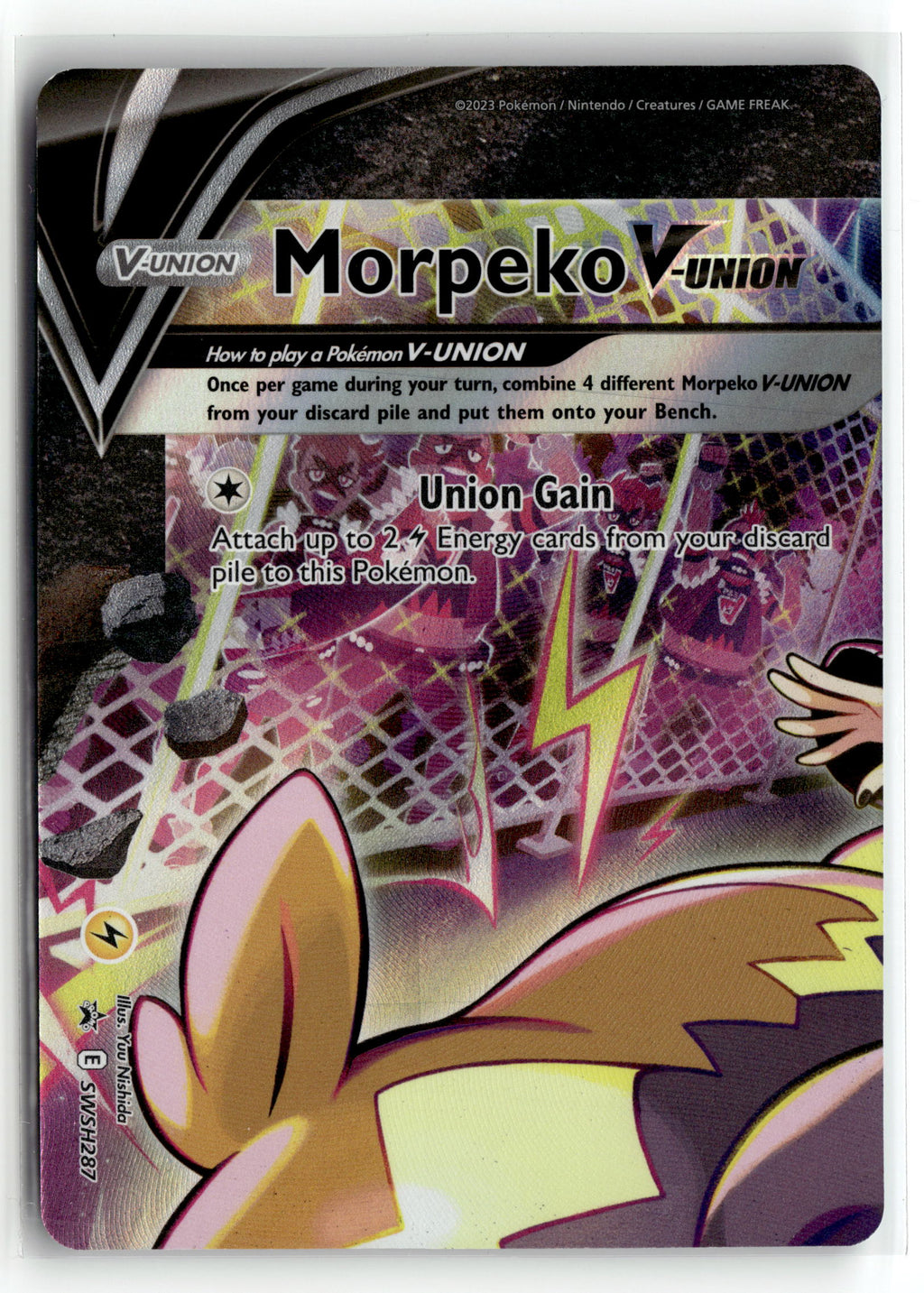 Pokemon tcg SWSH: Sword & Shield Promo Cards #SWSH287 Morpeko V-Union