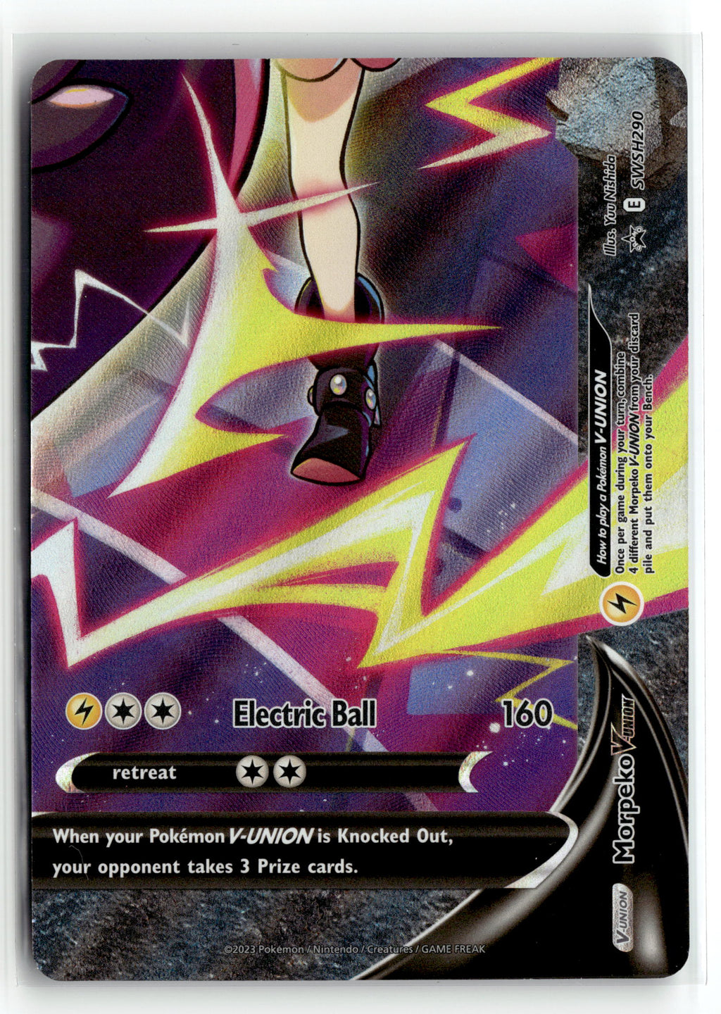 Pokemon tcg SWSH: Sword & Shield Promo Cards #SWSH290 Morpeko V-Union